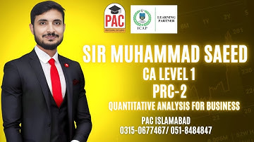 CA NIVEAU 1 PRC 2 Kwantitatieve analyse voor bedrijven (1)