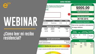 Cómo aprender a leer mi recibo CFE