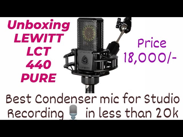 Watch Unboxing LEWITT LCT 440 PURE || Condenser Mic For Studio Recording || Lets see whats Inside The Box on YouTube Watch Unboxing LEWITT LCT 440 PURE || Condenser Mic For Studio Recording || Lets see whats Inside The Box on YouTube