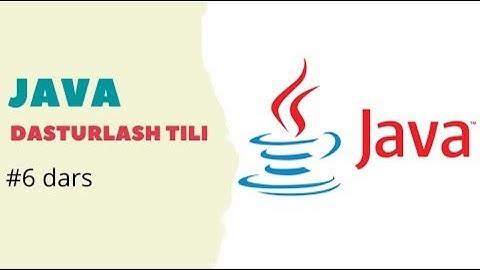 #6 dars | For sikl operatori (for loop) | Java dasturlash tili