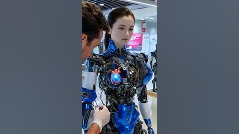 Guy Tries Out the Newest Girlfriend Robot at the Expo.