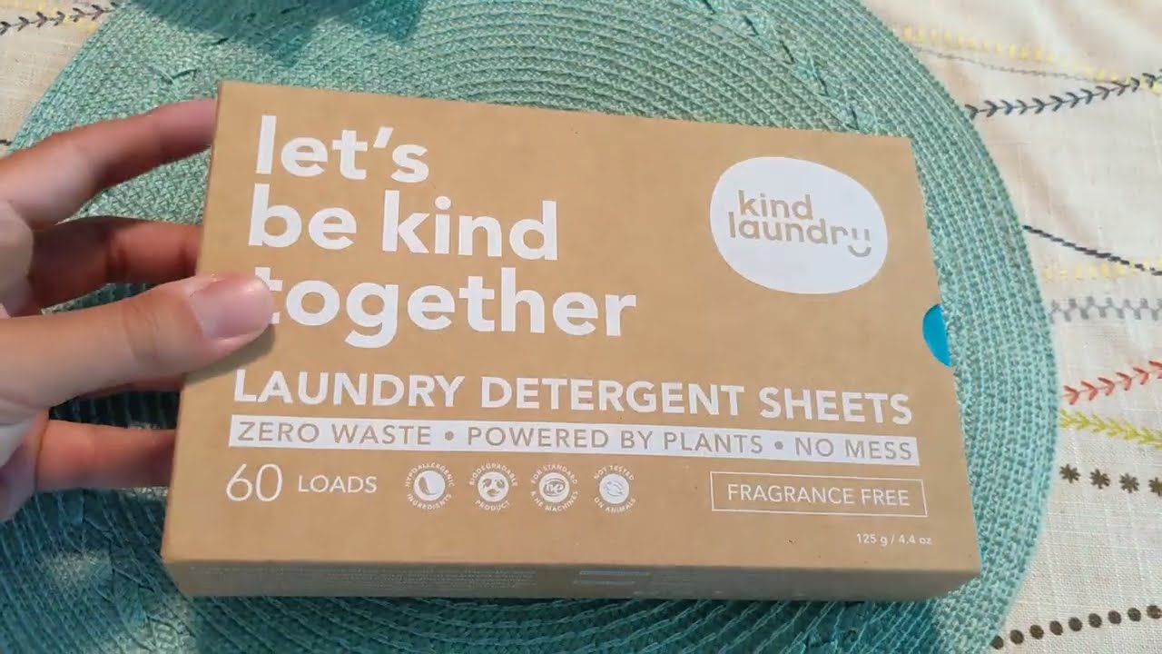 WORKS AMAZING! KIND LAUNDRY Detergent Sheets Fragrance-Free | Eco-friendly, Hypoallergenic