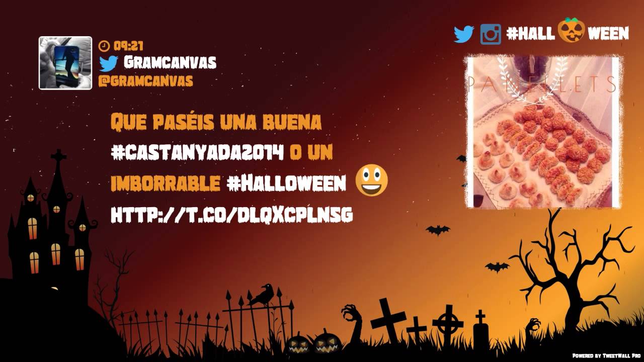 Festive Halloween Themed TweetWall by TweetWall Pro