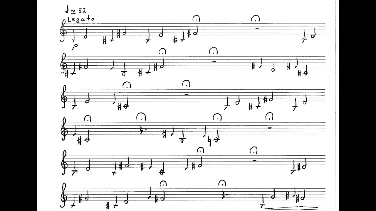 Anastassis Philippakopoulos - Onissia for Bass Clarinet (2002) [Score-Video]