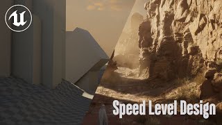 Speed Level Design UE5  Desert Timelapse