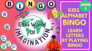 Bingo Game For Kids - Alphabet Edition (Game 1)
