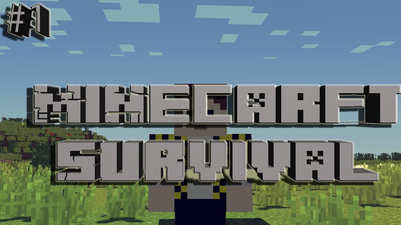 Lets Play Minecraft Episode 1 First Day - YouTube