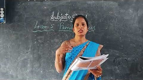 Class 5 EVS-1 Lesson -5 Family Values