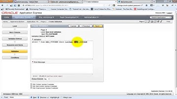 Lec 09  Oracle APEX Form Validation