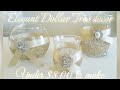 DIY | BLING CANDLE HOLDER DECOR | GLAM IDEA! UNDER $5.00 | DOLLAR TREE GLAM DECOR | INEXPENSIVE DIY