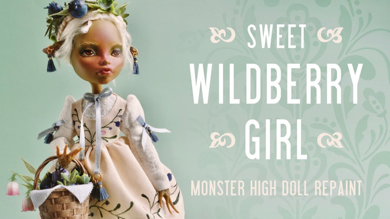 Sweet Blueberry Girl 🫐 Monster High Custom Doll Repaint