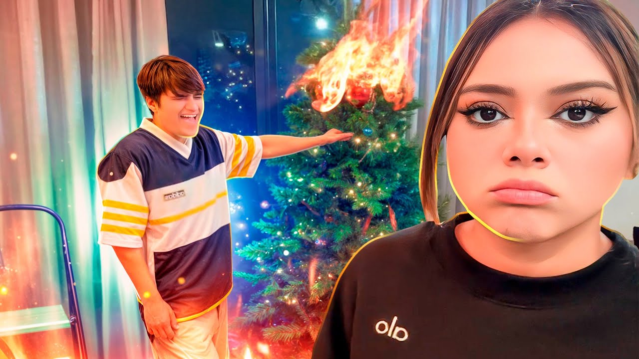 Se QUEMÓ mi ÁRBOL DE NAVIDAD 😥🎅🎄| AMABLITZ