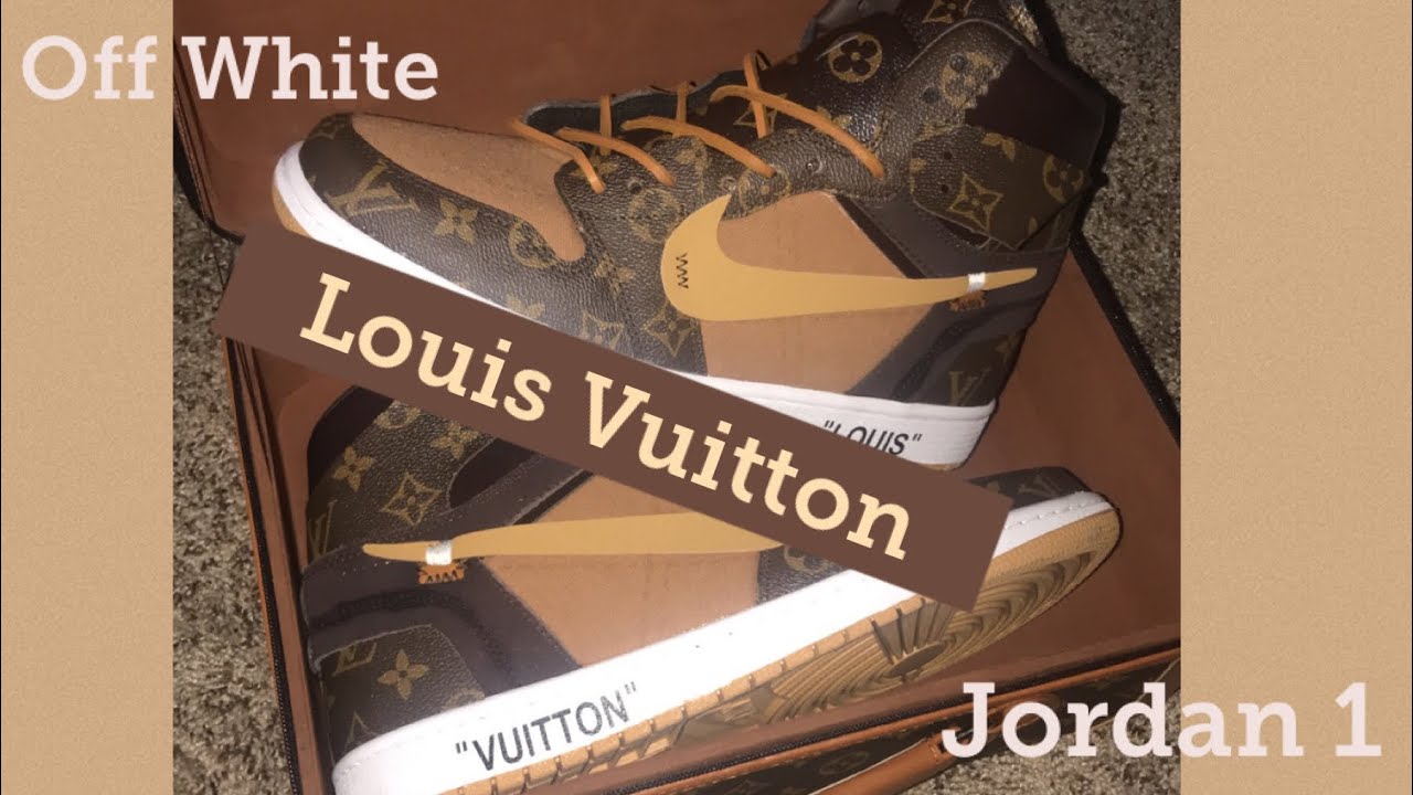 Off White Louis Vuitton Jordan 1 Unboxing - YouTube