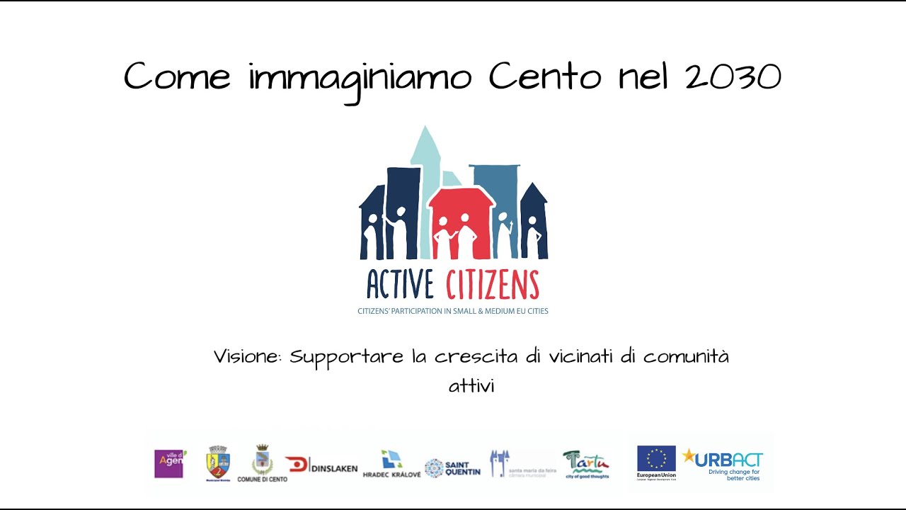 Come immaginiamo Cento nel 2030. La co-progettazione tra Comune e cittadini