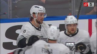 Adrian Kempe gets a deflection on Matt Roy's shot a cuts the deficit to 1.