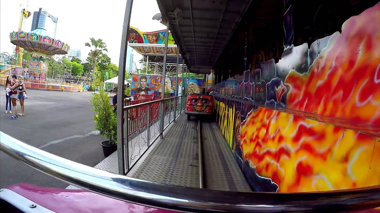 รถไฟผีสิง Dark Ride - สวนสนุก Global Carnival 2016