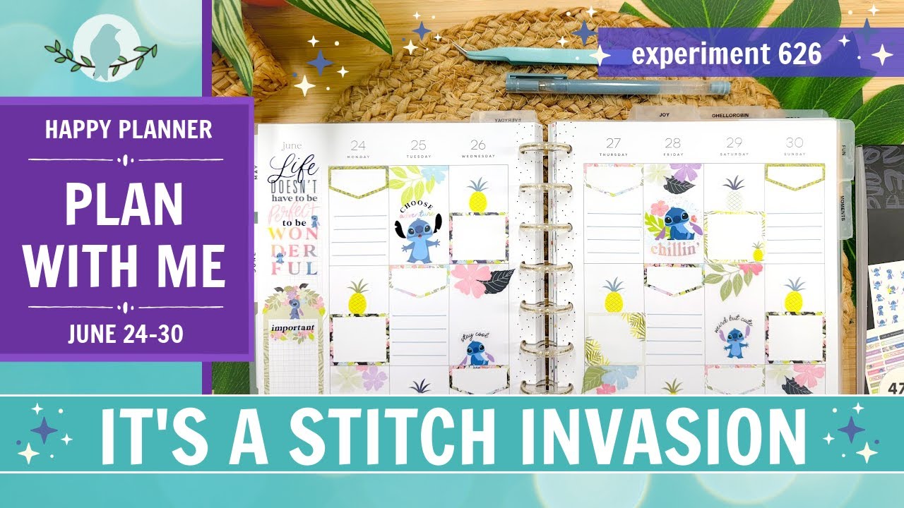 Plan With Me | It’s a Stitch Invasion | Happy Planner