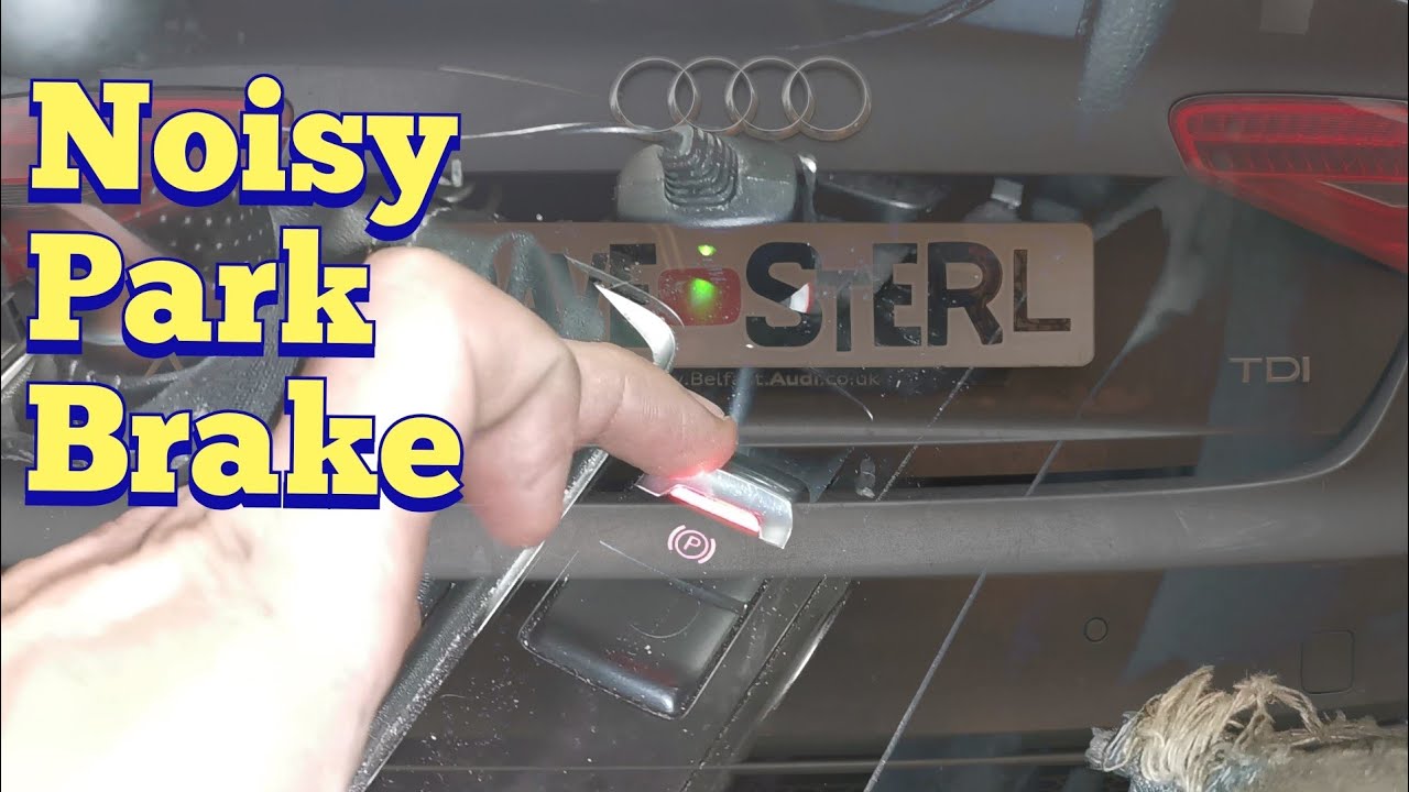 Audi A4 Squeaky Electronic Park Brake Copper Grease on Brake pads