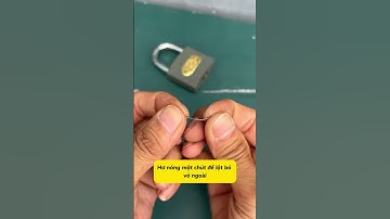 Mẹo mở khóa khi mất chìa #meoViet #moKhoaDeDang #tienich #lifehack #khoa