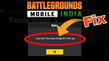 Bgmi login failed please login through the twitter app | How to fix Bgmi login problem solve