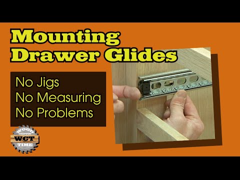 Mounting Drawer Glides- NO Jigs, NO Measuring, No Problems