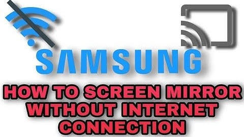 Screen Mirror on Samsung TV without WIFI | Cast | 2021 |