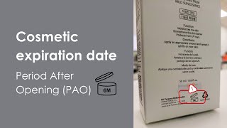 Cosmetics expiration date. Period After Opening (PAO)