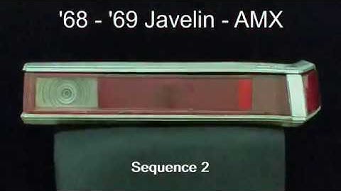 1968 - 69 Javelin - AMX Sequential LED Tail Lights by Easy Performance Products