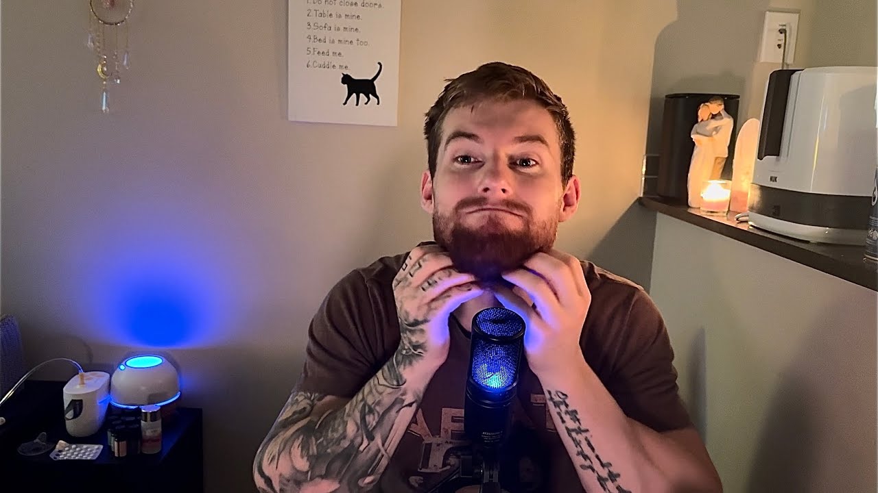 ASMR | the last beard scratching sounds before I shave