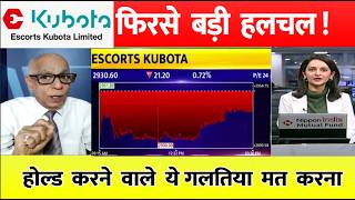 Escorts Kubota Share | Escorts Kubota share news today | Escorts share news | Escorts Kubota Target
