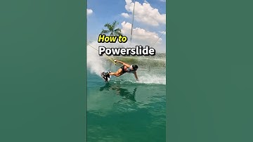 How to POWERSLIDE 💫 #wakeboarding #wakeboard #howto #tutorial #tricktip