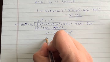 Video Response: Writing a Polynomial in factored form with a complex factor