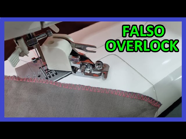 Como USAR el Prensatelas FALSO OVERLOCK para maquina de coser familiar 