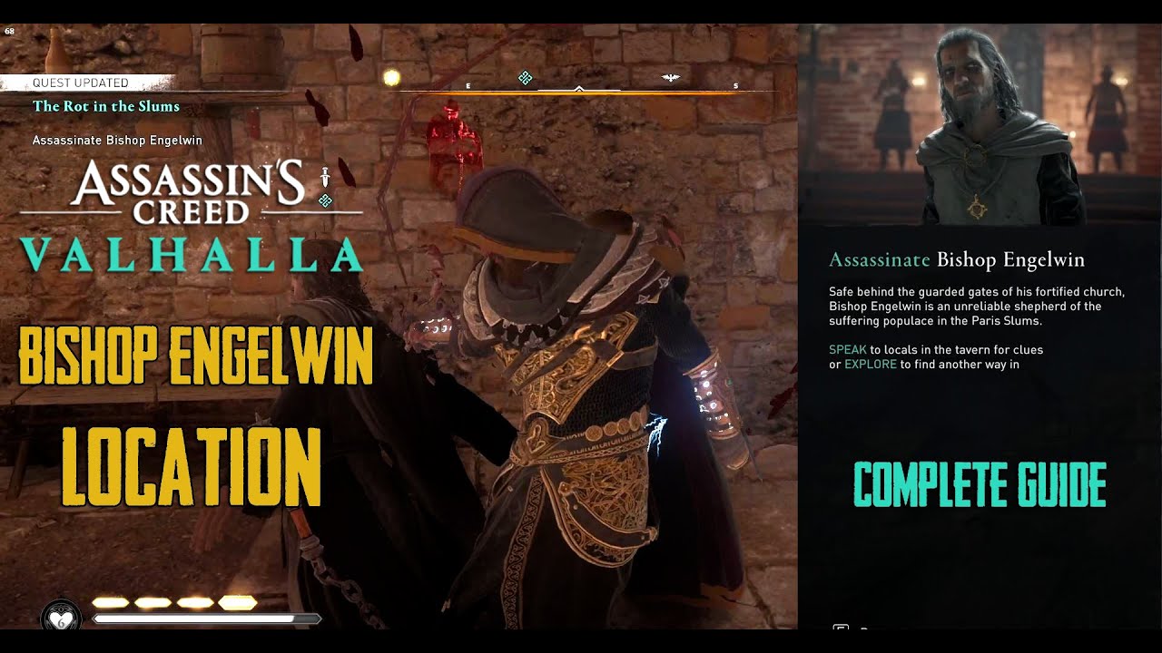 How to find and Assassinate Bishop Engelwin - in Assassin’s Creed Valhalla Siege of Paris DLC