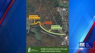 Shelburne Rd in Greenfield shut down by washout