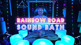 Rainbow Road Binaural Sound Bath | Molecular Stimulation | Meditative ASMR Music | Singing Bowls screenshot 5