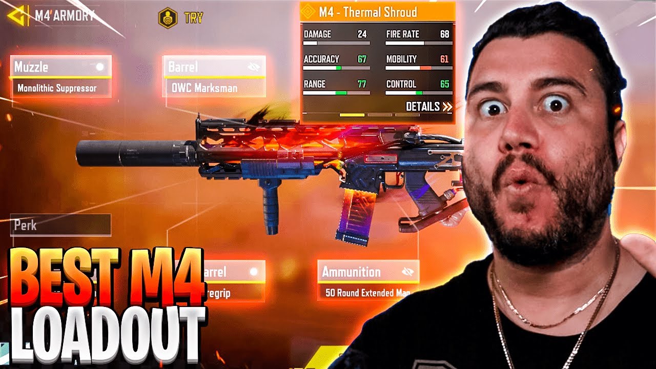 The BEST M4 Loadout For COD Mobile BR (Insane) YouTube