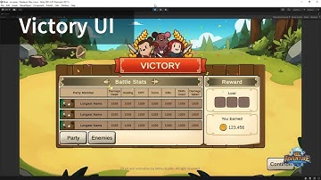 2D Animation Time-lapse | Victory UI [1/2] | Reel Adventure | Unity