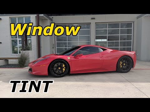 How the Pros Install Window Tint on my Ferrari 458 Italia