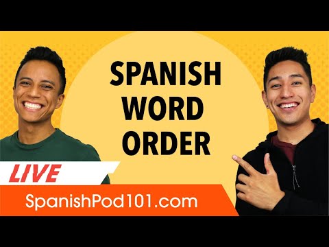 Grammar: Spanish Word Order
