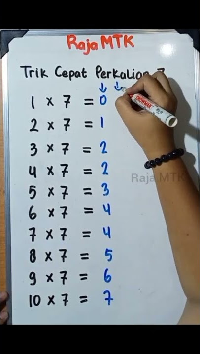 TRIK CEPAT PERKALIAN 7 | BELAJAR MATEMATIKA #matematika #math #belajarmatematika