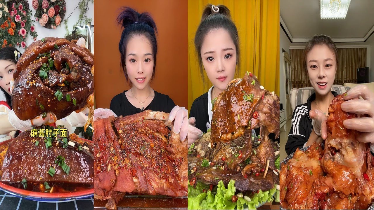 Nonstop Meat Mukbang Eating Show Action 