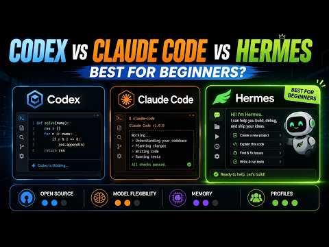 Codex vs Claude Code vs Hermes Which AI Agent Is Best for Beginners