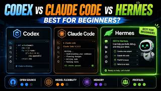 Codex vs Claude Code vs Hermes Which AI Agent Is Best for Beginners