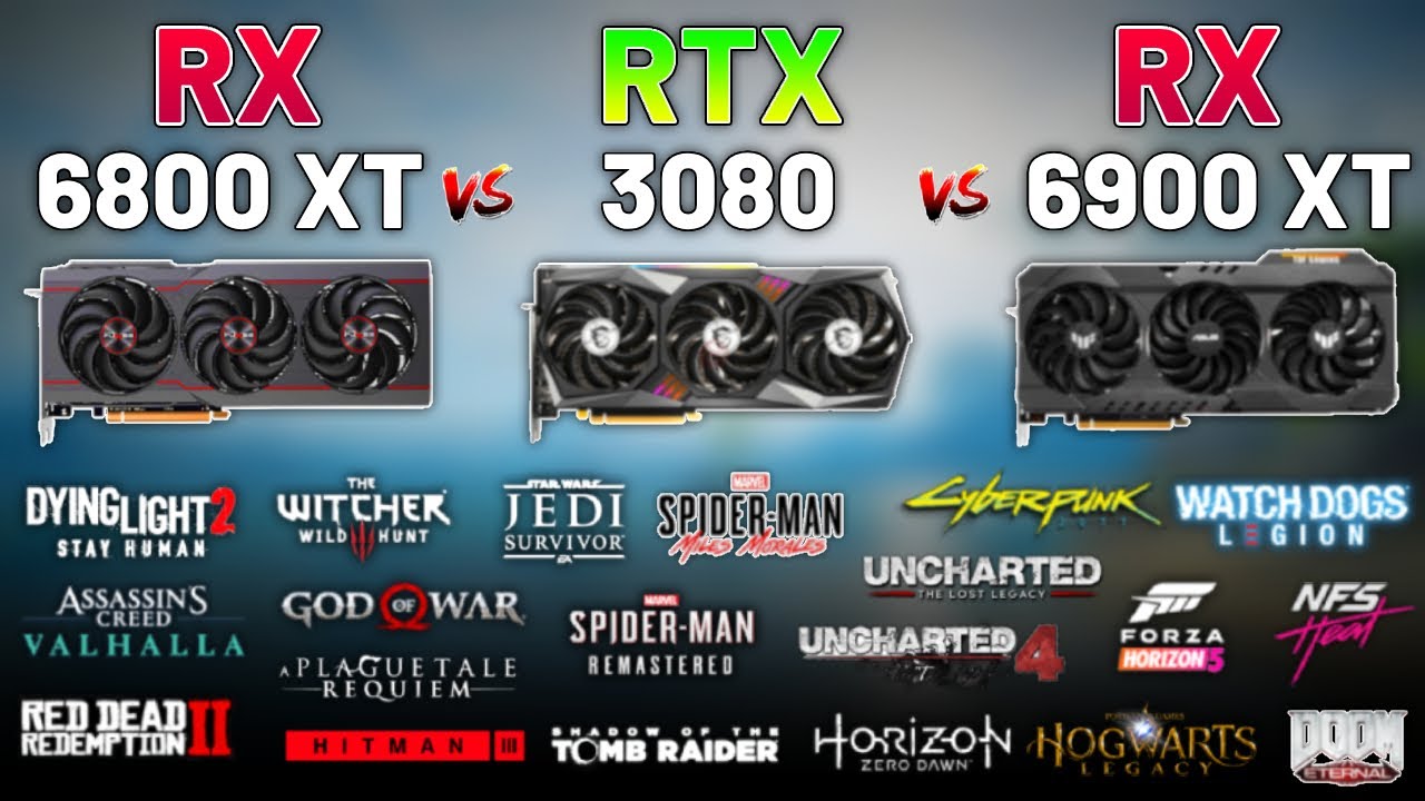 RX 6800 XT vs RTX 3080 vs RTX 3090 - Test in 8 Games l 4K l