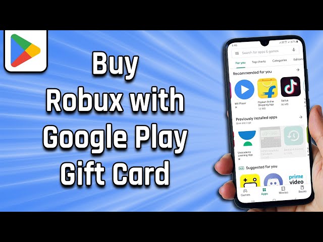 How to buy Robux on PC using a google play gift card
