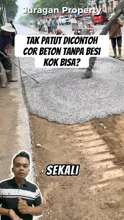 Membuat jalan beton tanpa besi #trending #construction #fyp #fypシ゚viral #fypshort #short