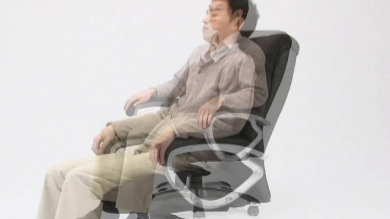 オフィスチェア（ロッキング・ハイバック・座面高さ調整可能）100