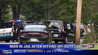 Suspect hits Decatur Police officer with car