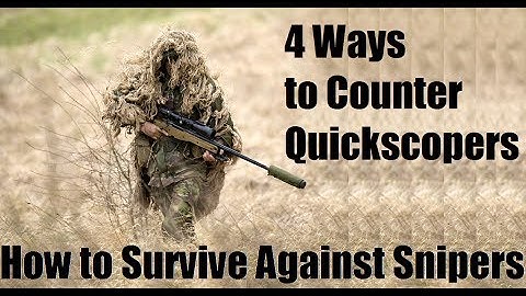 CoD Ghosts | 4 Ways to Counter Quickscoping. How to Survive against Snipers.